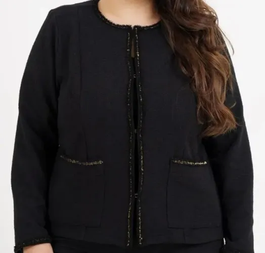 Blazer detalhes dourados e bolsos/Eg/Novo//DIVIDO//