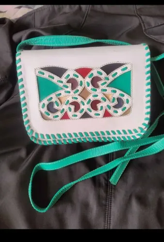 Bolsa couro cor branca