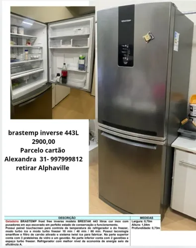 Geladeira brastemp inverter