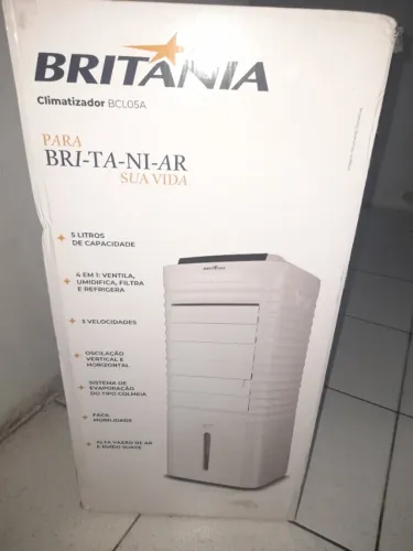 Oportunidade única so 170 reais climatizador Britânia 4 em 1 novo lacrado de fabrica