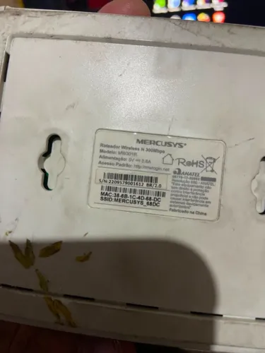 Roteador MERCUSYS Wireless N 300Mpbs MW301R