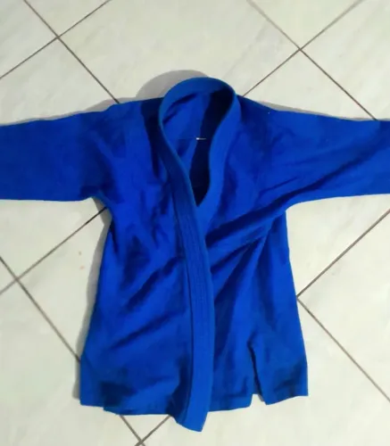 Kimono Jiu-Jitsu Azul A2 Trançado - Ótimo Estado