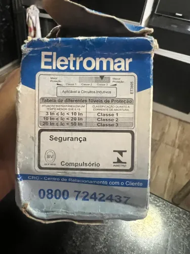 Disjuntor bipolar Eletromar