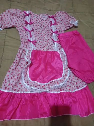 Vestido infantil Caipira para festa junina/ julhina