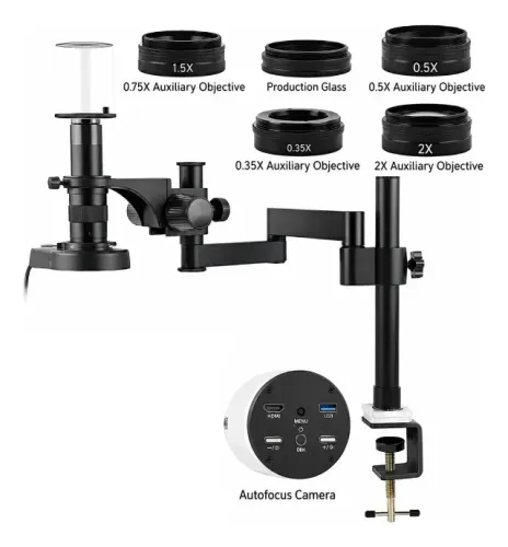 Microscópio Digital Eakins 4k Imx334 Autofoco Hdmi Usb Preto 127/220v
