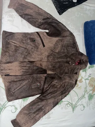 Jaqueta de couro unissex