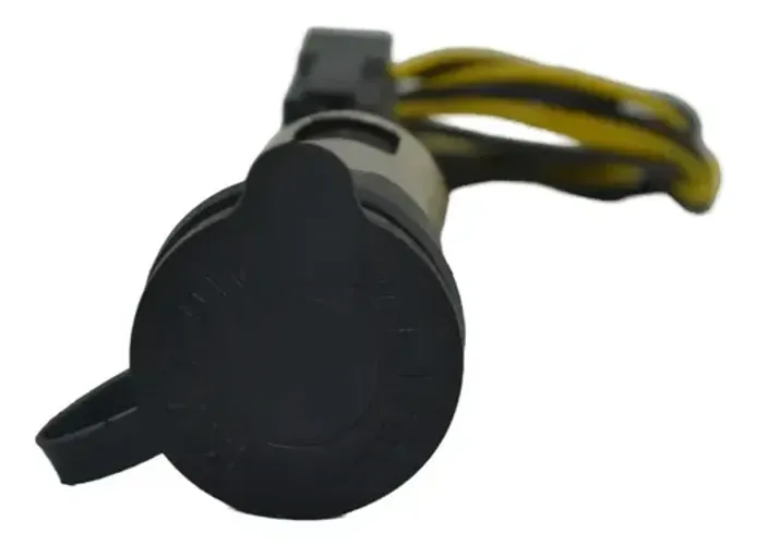 Tomada 12v C/acendedor Cigarro Painel Tucson 2009 Original Preto