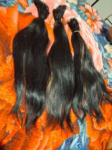 Cabelo humano indiano 55cm 180g pouquíssimo usado !! 
