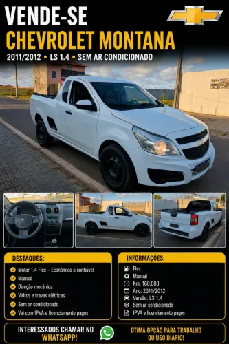 Chevrolet Montana LS 1.4 Econoflex 8V 2P 2012