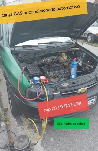 Gás ar condicionado automotivo /// carga