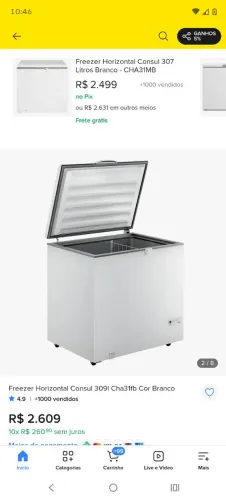 Vendo freezer horizontal