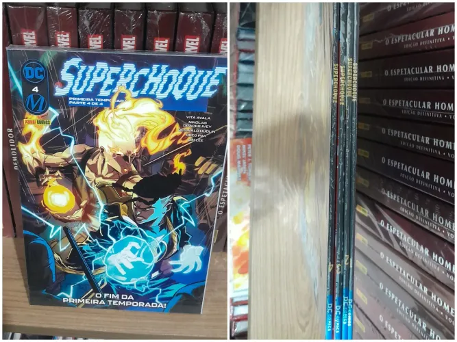 Coleção hq Completa Super Choque volume 1 ao 4 DC Panini