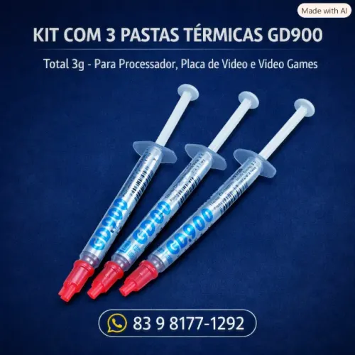 COMBO 3x Pasta Térmica GD900