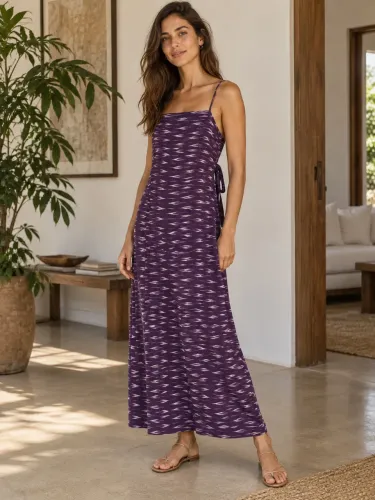 Vestido visco linho maria filó  