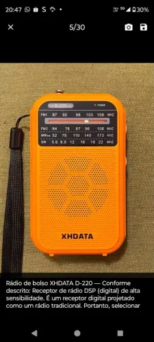 Rádio xhdata d 220 novo 