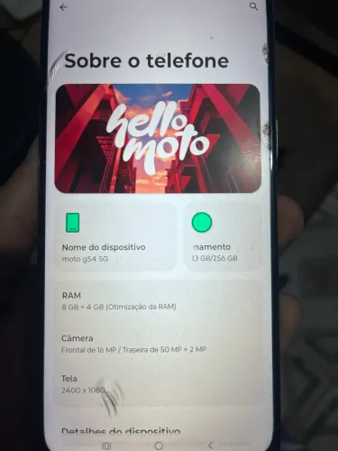 Vendo moto G 54 5G 256 gigas