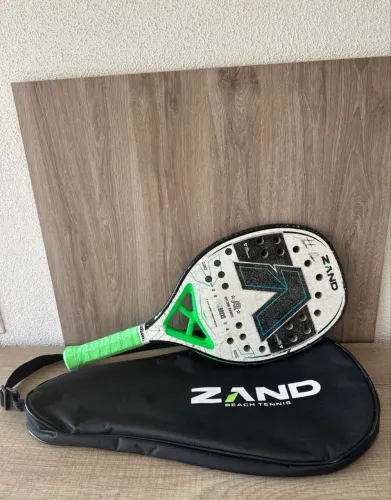 Raquete Beach Tennis Assinada Antomi Ramos Zand Bruxo Carbono Eva Overgrip novo Campinas