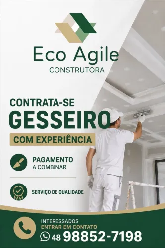 Contrata-se Gesseiro