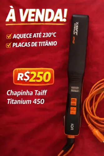 Chapinha Taiff Titanium 450 Original em Ótimo Estado