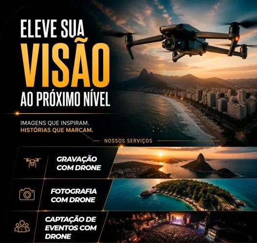 Serviços (drone + fotografia + filmaker)