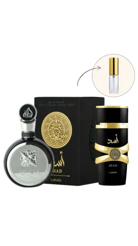 Perfume Árabe Asad Fakhar black original decants