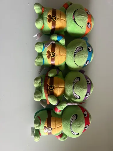 Kit 4 pelúcias tartaruga ninja 