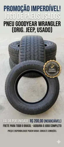 PROMOÇÃO|Oportunidade:Pneu Goodyear Wrangler 225/65R17