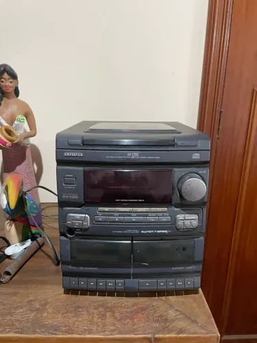 Conjunto de som Vintage  AIWA compacto