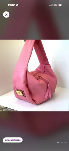bolsa dolce & gabbana soft couro rosa original | certificada | luxo