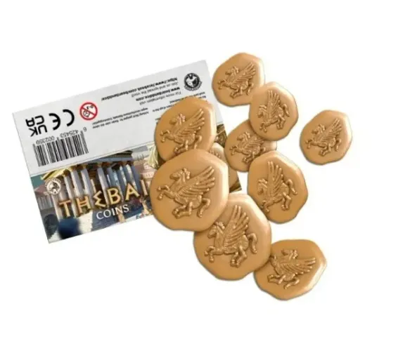 Moedas de Metal Thebai (Lacrado) Boardgame - jogo de tabuleiro