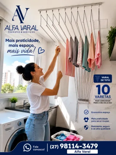 Manutenção varal de teto