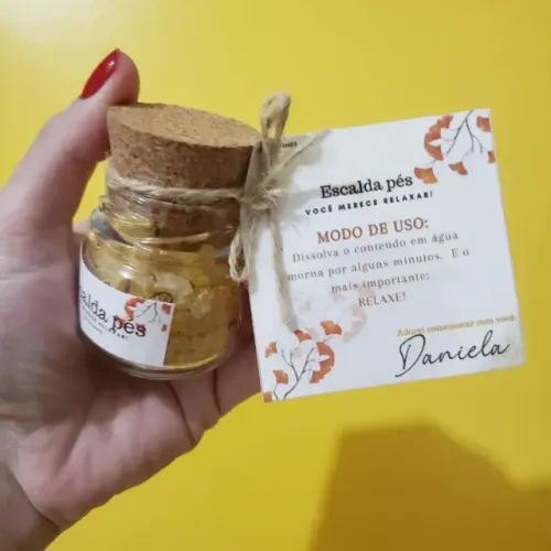  Escalda pés - Lembrancinha artesanal