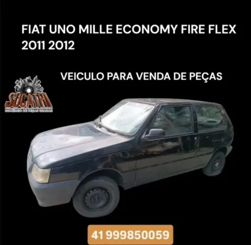 Sucata Venda De Peças Fiat Uno Mille Economy Fire Flex 2012