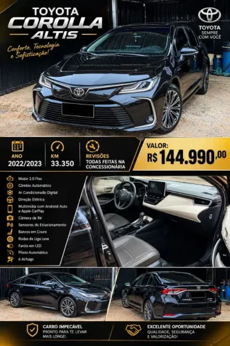 Toyota Corolla Altis 2.0 Flex 16V Aut. 2023
