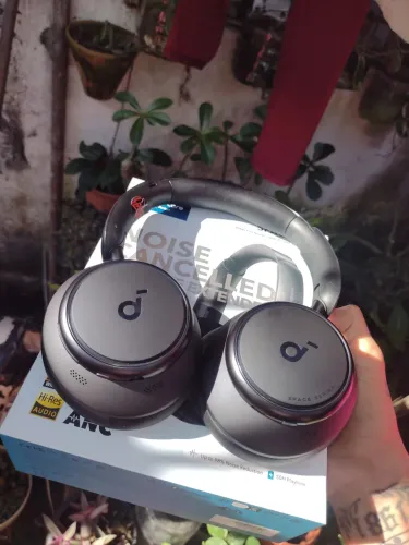 Headphone anker q45 leia!!