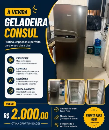 Geladeira Consul Frost Free 275 lts
