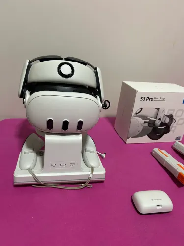 Óculos virtual meta quest 3 128gb com strap bobovr s3 pro