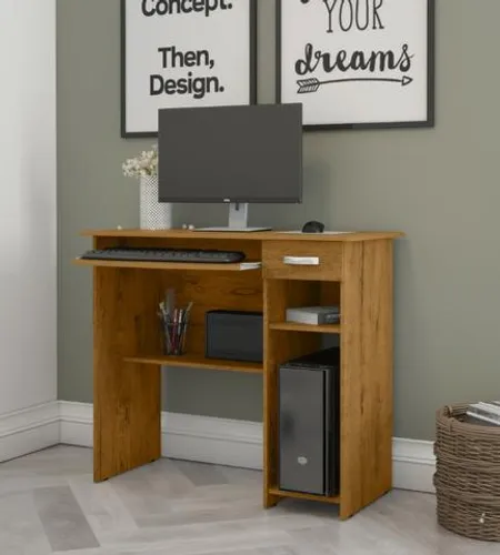 Escrivaninha mesa PC Áustria com gaveta =Frete grátis