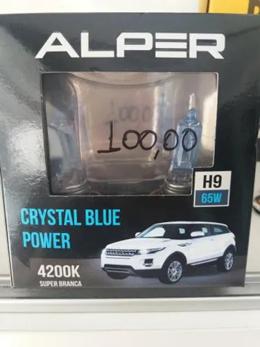 Lâmpada Crystal blue Power o par colocado