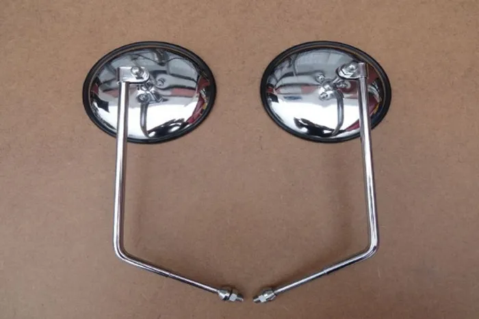 Par De Retrovisor Externo Com Haste Cromado Kombi 59 À 75