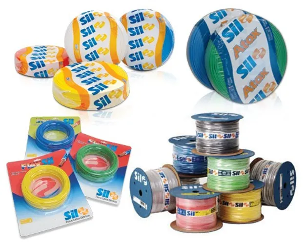 Kit 5 Rolo Fio Cabo Flexível 2,5mm 100mnSIL R$ 1415,00 3x Visa Mastercard