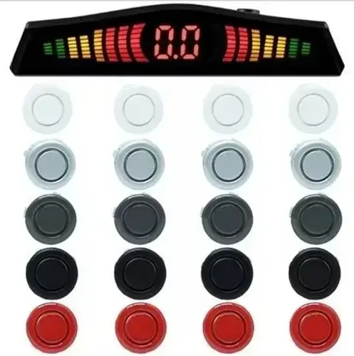 Sensor Estacionamento Ré Com Display Em LED e Efeitos Sonoros/ Consulte