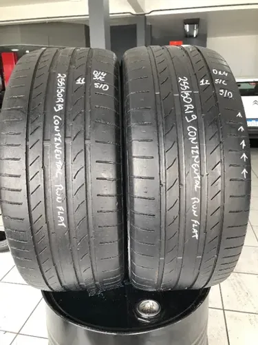 Kit 02 Pneus 255/50r19 Continental Sportcontact 5 Run Flat(usados) 11/12