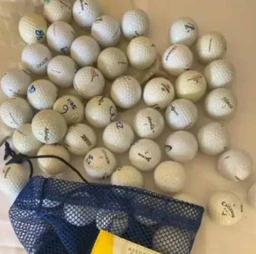 Bolas de Golfe - Lote Com 5 Bolas Usadas