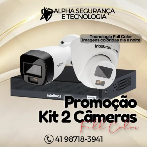 Kit Câmeras de Segurança Intelbras  - Full Color (Coloridas dia e noite)