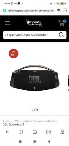 VENDO JBL BOMBOX 1 , 2 E 3 NOVAS E SEMINOVAS SOU LOJISTA !