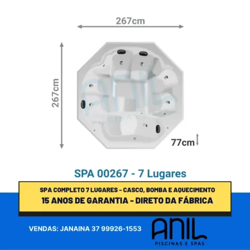 Ja- Compre spa direto da fábrica - 7 lugares completo