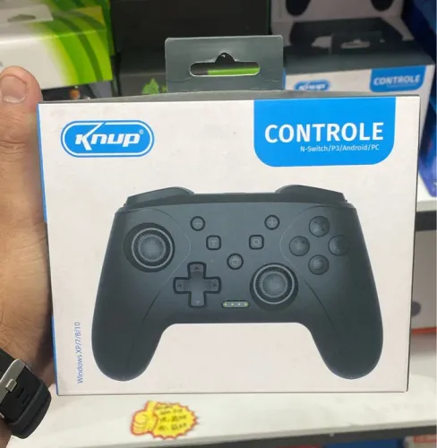 Controle Knup Kp-Cn700, Para Pc / Nintendo Switch / Ps3 / Android, Com Fio, USB