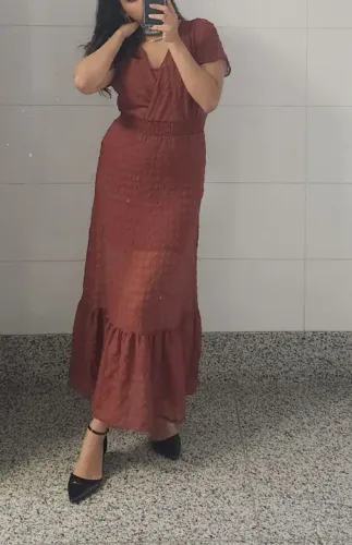 Vestido Longo Terracota