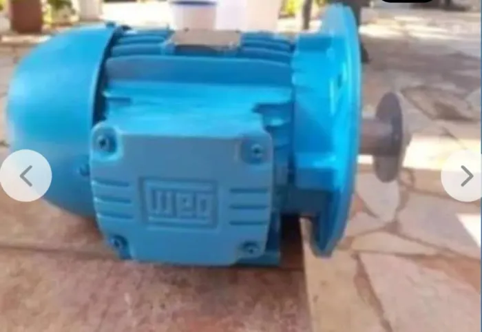 Motor Weg 0,37Kw-0,5cv p/redutor, trifásico, 220v/380v, 6 polos. 